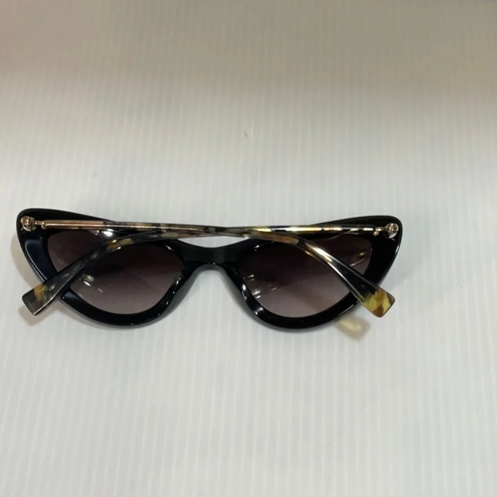 Derek Lam Black Cat Eye Sunglasses
